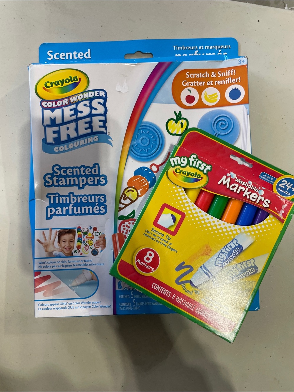 Crayola color wonder stamp set and my first markers brand new